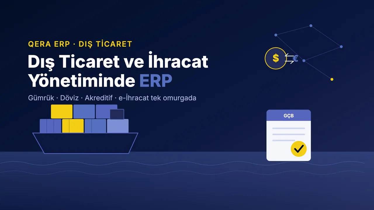 Dış Ticaret ve İhracat Yönetiminde ERP: Gümrük, Döviz ve Akreditif — kapak görseli