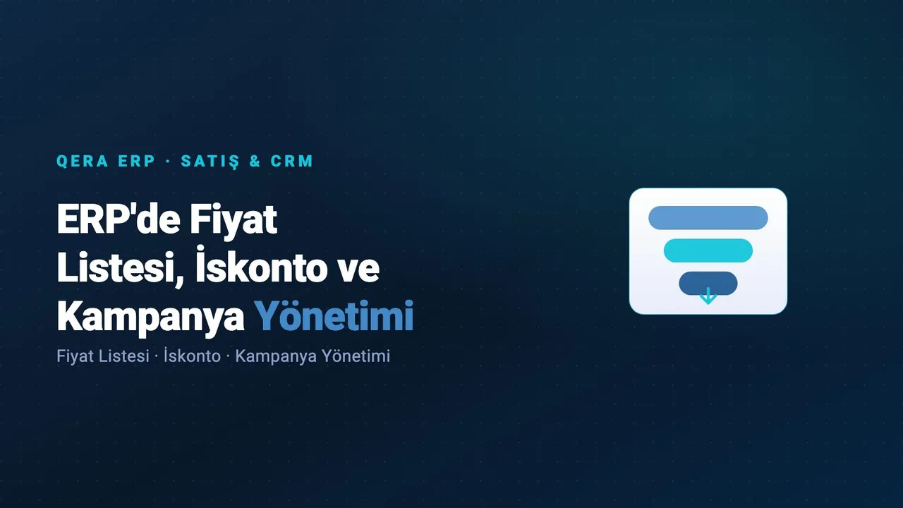 ERP'de Fiyat Listesi, İskonto ve Kampanya Yönetimi kapak görseli
