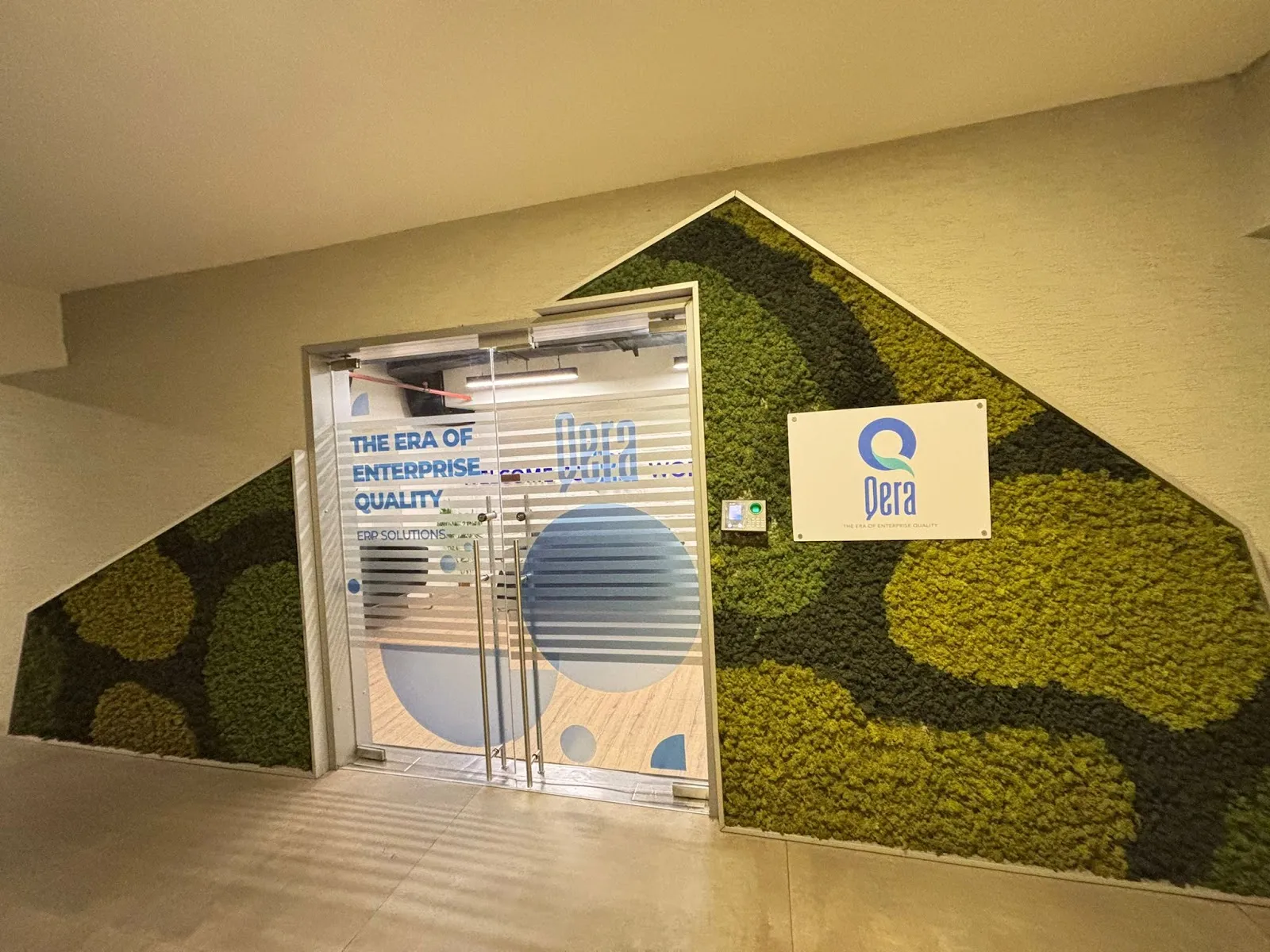 Qera office entrance — The Era of Enterprise Quality