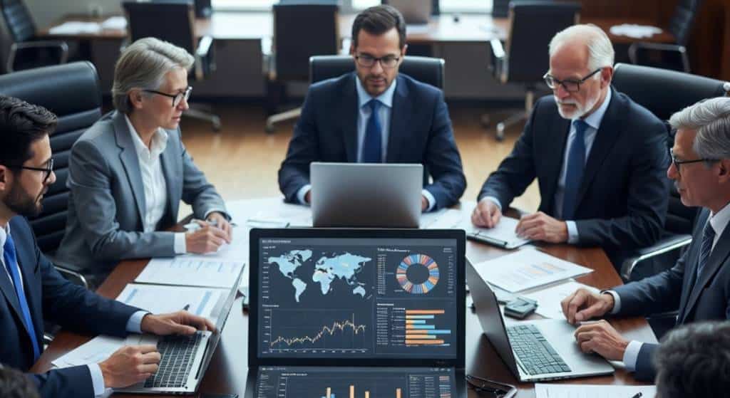 Çoklu döviz ve çoklu şirket yönetimi özellikli ERP sistemi finans ve operasyon kontrol görseli