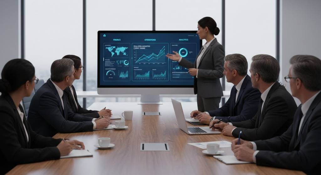 Enflasyon muhasebesi uyumlu bulut ERP sistemi finansal raporlama görseli